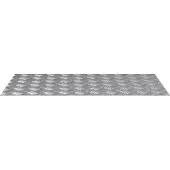 vidaXL Treppe Tritt Rechtwinklig 4 pcs Silber 90 x 50 cm Aluminium