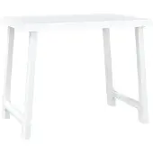 vidaXL Campingtisch Weiß 79x56x64 cm PP Holzoptik