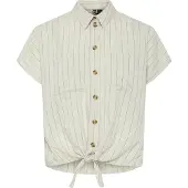 Pieces Pcpia Leinenmix Kurzarmhemd | Beige | S