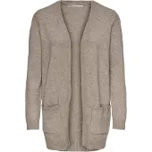 ONLY Strickjacke "ONLLESLY – Cardigan mit Taschen und figurumspielender Form" figurumspielend, casual, Feinstrick, Viskosemischung, V-Ausschnitt