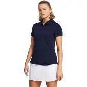 Under Armour Golf Playoff Kurzarm-poloshirt Für Damen Blau L Frau Blau L