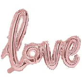 Party Deco Luftballon "Love" Roségold