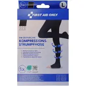 FIRST AID ONLY Kompressions-Strumpfhose Zehen offen Größe L