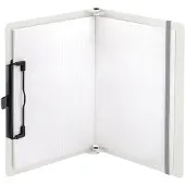 SAX Klemmbrett Design 2-750-10, faltbar, A5 auf A4, Kunststoff, mit Stiftehalter, Kokos