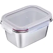 Westmark Lunchbox "Edelstahl Lunch Box/ Frischhaltedose, 1000 ml", (1 tlg.), auslaufsichere Brotdose – mikrowellen- & ofenfest