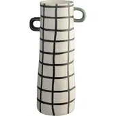 Asa selection Vase Rayu Chequered Black 10 x 28 cm