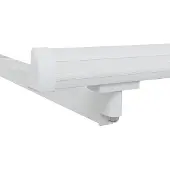 vidaXL Markisenrahmen Verstellbar Weiß 3,5 x 2 m Stahl