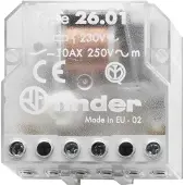 Finder Stromstoßschalter 10 A, 230 V AC, Unterputz, 1 Schließer, 1 Stk.