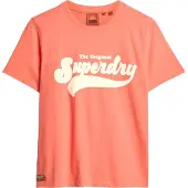 Superdry Retro Flock Relaxed Kurzarm-t-shirt