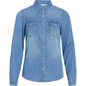 Vila Vibista Taschen Jeanshemd