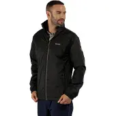 Regatta Regenjacke für Herren wasserdicht mit verschweißten Nähten, Größe:S, Farbe:Schwarz