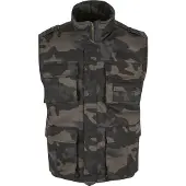 Brandit moderne Herren Jacke Reißverschluss Klettverschluss Camouflage