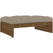 vidaXL Gartenhocker Honigbraun 120x80 cm Massivholz Kiefer