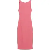 Superdry für Damen. W8011612A Gestricktes Midikleid mit rosafarbenem Criss-Cross-Rücken (XL), Lässig, Viskose, Ärmellos / Hosenträger