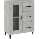 vidaXL Sideboard Betongrau 69,5x34x90 cm Holzwerkstoff