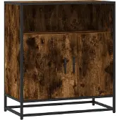 vidaXL Sideboard Räuchereiche 68x35x76 cm Holzwerkstoff
