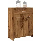 vidaXL Badschrank Altholz-Optik 60x33x80 cm Holzwerkstoff