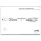 CORTECO Bremsschlauch ERSTAUSRÜSTERQUALITÄT [Hersteller-Nr. 19036133] für Mercedes-Benz, VW