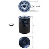 MAHLE ORIGINAL Kraftstofffilter KC 703D