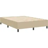vidaXL Plattformbettgestell Grau-Grün 160 x 200 cm Cordstoff