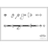 CORTECO Bremsschlauch ERSTAUSRÜSTERQUALITÄT [Hersteller-Nr. 19032248] für Mg, Honda, Rover
