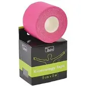 TEQLER Kinesio-Tape pink, 5,5m x 5cm, wasserfest, elastisch