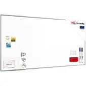 Allboards Keramik-Magnettafel emailliert P3 200x100 cm, Alurahmen