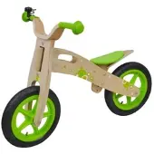 Siva Kinder Laufrad Holz Woody Bubble Bike, Grün