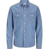 Jack & Jones Jeanshemd Travis 12269262 Blau Comfort Fit