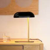 Dyberg Larsen Schreibtischlampe Arch Mini, schwarz, für Wohn- / Esszimmer, Metall, Skandinavisch, Tischlampe
