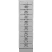 Proregal Schubladenschrank Swan 18 Schubladen HxBxT 105 x 30 x 40 cm Grau