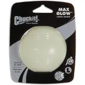 Chuckit! Spielball Max Glow Gummi 7,5 cm weiß