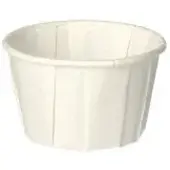 Papstar 5000 Dressingbecher, Papier pure rund 60 ml Ø 5,4 cm · 3,6 cm weiss