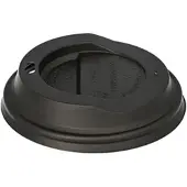 Papstar Dom-Deckel, C-PLA rund Ø 9 cm, 2,1 cm schwarz 1000 Stück