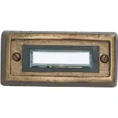 Heidemann Klingelplatte Alpin Messing- bronziert