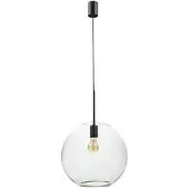 Licht-Erlebnisse Hängeleuchte Glas Ø 36 cm Kugelschirm höhenverstellbar Retro Hängelampe Esszimmer Wohnzimmer