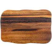 Holz4home La Madera Schneidebrett Premium aus Eiche Steakbrett Küchenbrett Dunkel