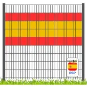 Zaunzu Sichtschutz Fanartikel Spanien für Doppelstabmatten Volle Streifenbreite