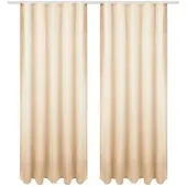Bestgoodies Dekoschal Ellen Universalband Blickdicht 2er Pack - 140x175 cm Beige
