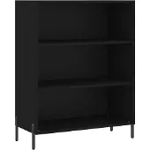 vidaXL Regalschrank Schwarz 69,5x32,5x90 cm Holzwerkstoff