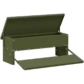 vidaXL Hühnertretfeeder Olive Grün 48,5 x 39,5 x 19 cm