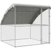 vidaXL Hühnerkäfig Silber 2 x 2 x 2 m Verzinkter Stahl