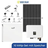 Trina Solar 10 kWp PV-Komplettset mit 10 kW Speicher und Unterkonstruktion