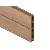 Traumgarten Sichtschutzzaun Einzelprofil SYSTEM WPC CLASSIC Mandel Sichtschutz Steckzaun Lamellenzaun