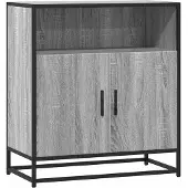 vidaXL Sideboard Grau Sonoma 68x35x76 cm Holzwerkstoff