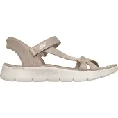 SKECHERS für Damen. 141481 Sandalias Slip-ins: GO WALK Flex - Illuminate taupe (39), Wohnung, Klettverschluss, Lässig, Sportlich, Strandbekl