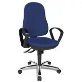 Topstar Drehstuhl mit Armlehnen Synchro blau