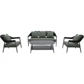 Mwh Camarillo Loungeset Aluminium/Rope matt grau