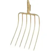 Idealspaten-bredt Silogabel IDEAL 6 Zinken, 340mm Federdülle, ohne Stiel