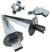 Aquagart 10 Eck-Strebensets f. Z-Profil Pfahl Wildzaun Forstzaun